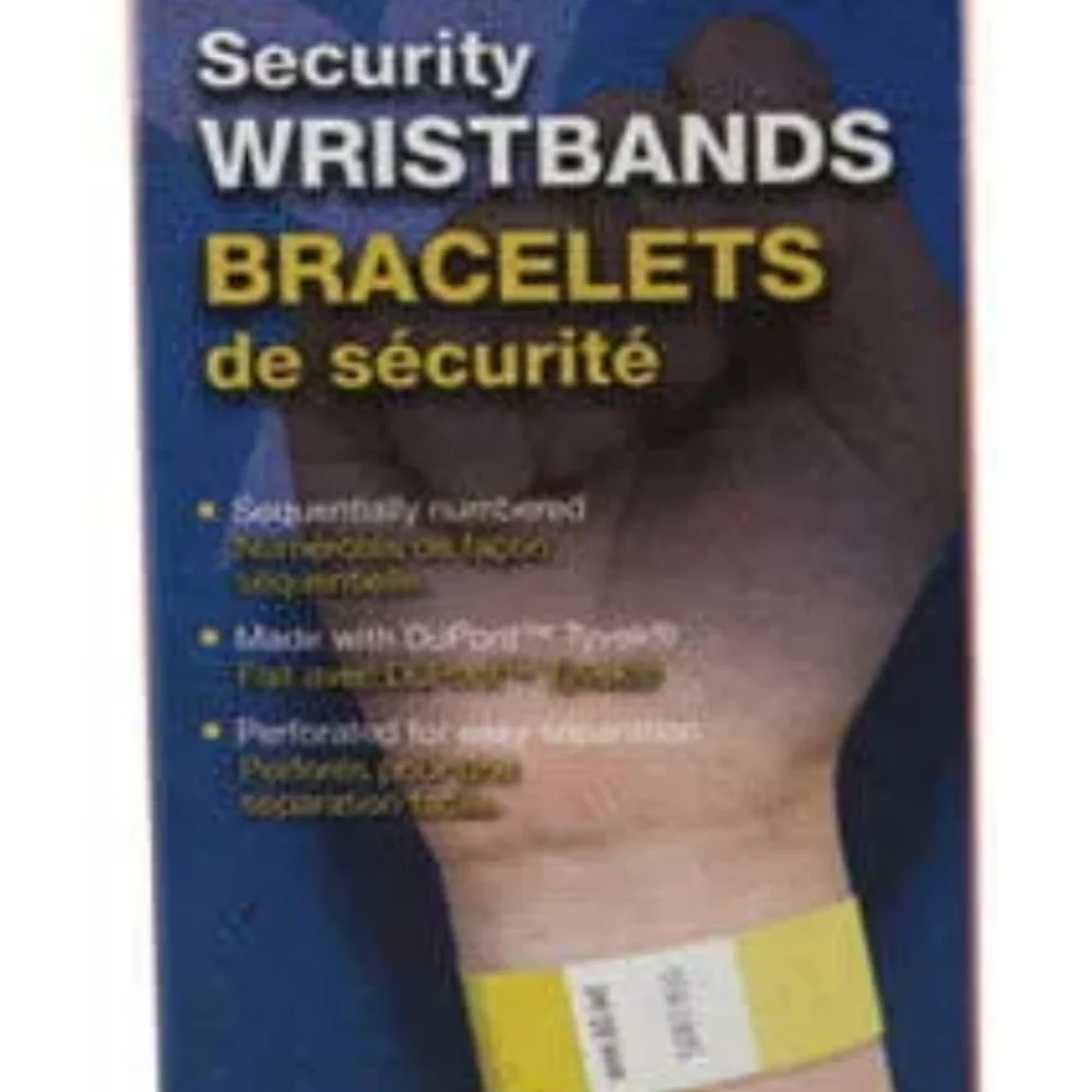 Yellow Security Wristbands